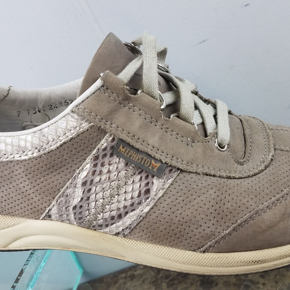 Mephisto Laser Brown Suede Lace Up Casual Shoes 7M